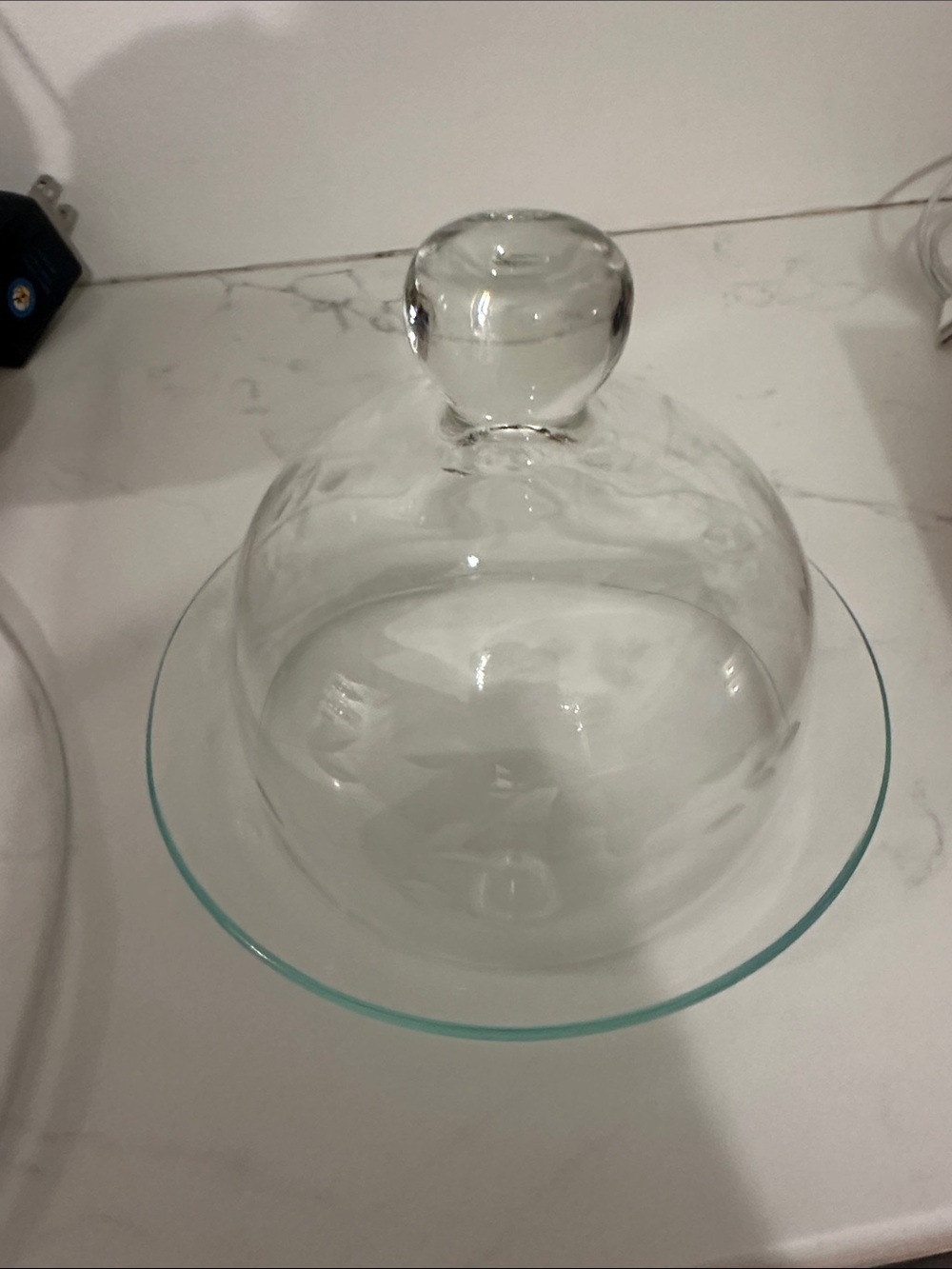 Vintage princess house, butter dome with Plate